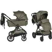 Cangaroo Kinderwagen Kombikinderwagen iClick Grün 2-in-1 Inkl. Adapter 110916