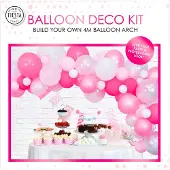 Globos Nordic Ballonbogen-Set Rosa