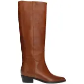 Manfield Cognacfarbene Lederstiefel mit hohem Schaft | Größe 39