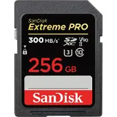 SanDisk Extreme PRO SDXC-UHS-II-Speicherkarte, V90 - 256 GB, 300 MB/s, 260 MB/s