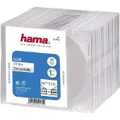 Hama CD-Leerhülle Slim, 25er-Pack, Trans