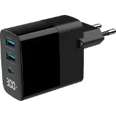 Gembird 3-Port USB GaN Schnellladegerät C + A 30W