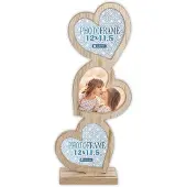 Zep Frida 3x12x11,5 Holz Rahmen mit 3 Herzen RE333