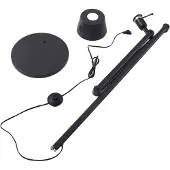LUCANDE Stehleuchte Silka, 216 cm, schwarz, verstellbar, E27