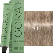 Schwarzkopf Professional Igora Zero Amm Permanente Färbung 60 ml 9-1