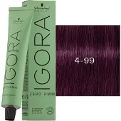 Schwarzkopf Igora Zero Amm Color Cream - 60ml