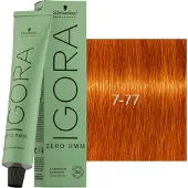 Schwarzkopf Professional Igora Zero Amm Permanente Färbung 60 ml 7-77