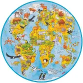 Goki XXL Puzzle Welt, 49 Teile