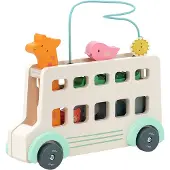 Vilac Motorikspielzeug - Bus m. Tier - - One Size - Motorikspielzeug