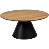 Ebuy24 Soli Couchtisch Ø85cm Eiche Nachbildung.