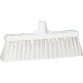 Vikan Hygiene 3166-5 Kehrmaschine mit geradem Hals, mittlere Fasern, weiß, 310 mm