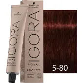 Schwarzkopf Professional Igora Royal Absolutes 60 ml 5-80 Hellbraun Rot Natur