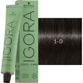 Schwarzkopf Professional Igora Zero Amm Permanente Färbung 60 ml 1-0