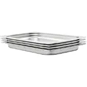 vidaXL Gastronormbehälter 4 Stk. GN 1/1 40 mm Edelstahl