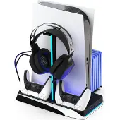 IMP Tech DLX+ LED Multi Function Charger Tower PS5 standard / Digital - White
