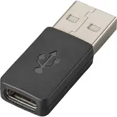 HP Poly USB-C-an-USB-A-Adapter, Kabel, Schwarz