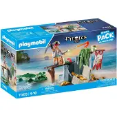 Playmobil Pirates 71473 Pirat mit Alligator