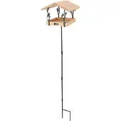 Pflanzen-Kölle Vogel-Futterhaus 'Zilpzalp' mit Ständer, ca. 25 x 25 x H131 cm