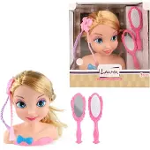 Dream House LAUREN Styling-Kopf für Mädchen – Frisierkopf mit Bürste & Spiegel