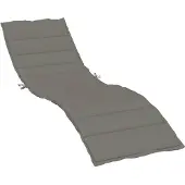 vidaXL Sonnenliegen-Auflage Melange Dunkelgrau 200x60x4 cm Stoff