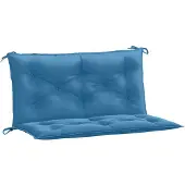vidaXL Gartenbank-Auflagen 2 Stk. Melange Blau 100x50x7 cm Stoff