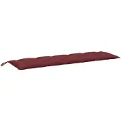 vidaXL Gartenbank-Auflage Melange Weinrot 180x50x7 cm Stoff
