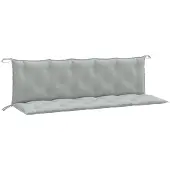 vidaXL Gartenbank-Auflagen 2 Stk. Melange Hellgrau 180x50x7 cm Stoff