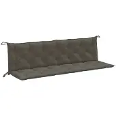 vidaXL Gartenbank-Auflagen 2 Stk. Melange Dunkelgrau 200x50x7 cm Stoff