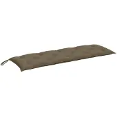 vidaXL Gartenbank-Auflage Melange Taupe 150x50x7 cm Stoff