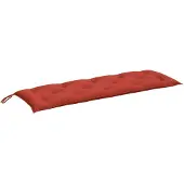 vidaXL Gartenbank-Auflage Melange Rot 150x50x7 cm Stoff