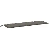 vidaXL Gartenbank-Auflage Melange Dunkelgrau 180x50x7 cm Stoff