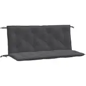 vidaXL Gartenbank-Auflagen 2 Stk. Melange Anthrazit 120x50x7 cm Stoff