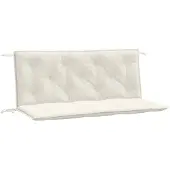 vidaXL Gartenbank-Auflagen 2 Stk. Melange Creme 120x50x7 cm Stoff