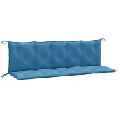 vidaXL Gartenbank-Auflagen 2 Stk. Melange Blau 180x50x7 cm Stoff