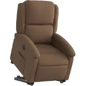 vidaXL Relaxsessel mit Aufstehhilfe Elektrisch Braun Stoff