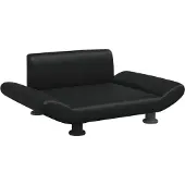 The Living Store Hundebett Schwarz 70x45x28 cm Kunstleder