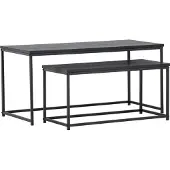 Ebuy24 Couchtische Staal Schwarz