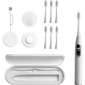 Oclean X Pro Elite Set, Erwachsener, Schallzahnbürste, Tiefenreinigung, Zahnfleischpflege, Massage, Sensibel, Whitening, Grau, 84000 Bewegungen pro Minute, 2 min