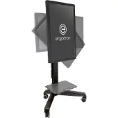 Ergotron Monitorständer Neo-Flex Mobile MediaCenter UHD 24-192-085, Bildschirme bis 54 kg, neig- & drehbar, höhenverstellbar, VESA, schwarz