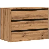 vidaXL Kommode Artisan-Eiche 80x41x58 cm Holzwerkstoff