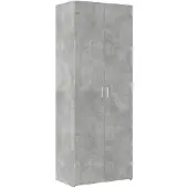 vidaXL Highboard Betongrau 70x42,5x185 cm Holzwerkstoff