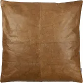 Södahl Dekokissen Cushion Lodge Leather Black Tobac (60 x 60 cm)