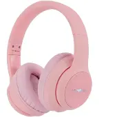 IMoshion Kabellose Kinderkopfhörer LED Light - Dezibelbegrenzer - Mit AUX-Kabel - Rosa