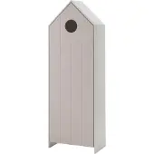 Molecule CASAMI - Schrank mit Tür pink, Rillenprofil senkrecht, MDF lackiert