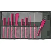 Jaguar A-line Kammenset metalic pink 9-delig