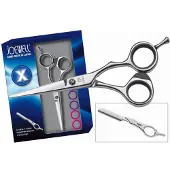 Comair Joewell HS X-Set Black 5.75 Haarschneideschere inkl. Feather Raz