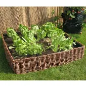 Intergard Hochbeet aus Weidengeflecht 100x100x40cm