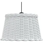 vidaXL Lampenschirm Weiß Ø45x28 cm Korbweide