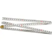 Hultafors Gliedermaßstab Kunststoff1mx13mm weiß 4Glieder