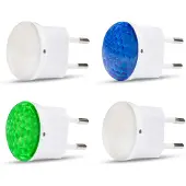 CAPiDi Nachtlampen 4er-Pack, Multicolor, Kinderlampen